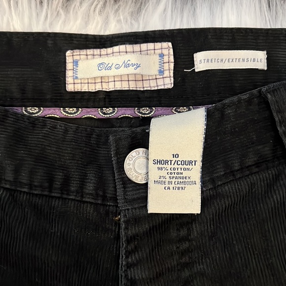 Old Navy Stretch Cords Black Boot Cut Size 10 Short - Picture 3 of 7